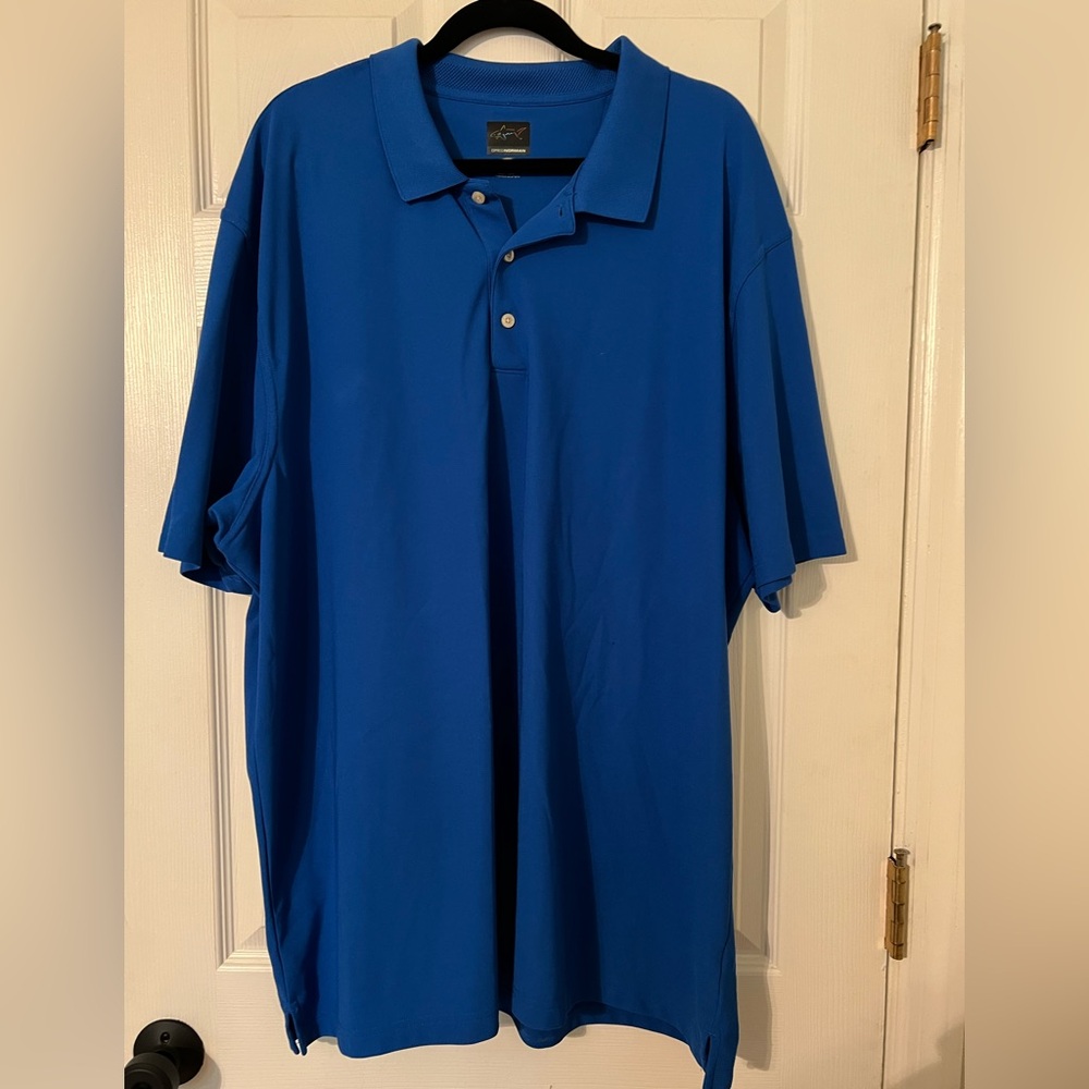 Greg Norman Collection CLASSIC PIQUE SHARK POLO Vibrant Blue